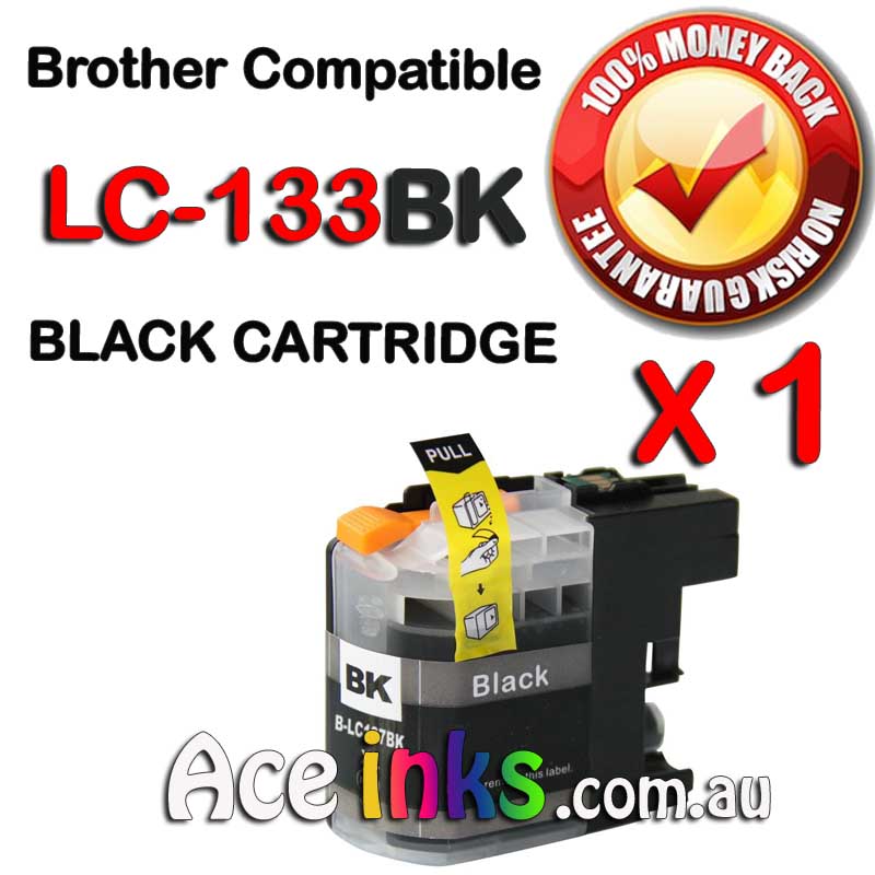 Compatible Brother LC-133BK BLACK SINGLE